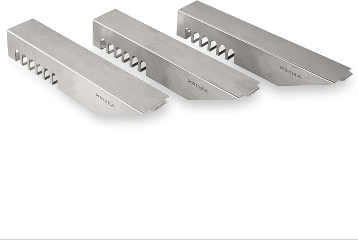mocisa Universal Auflageleisten für Feuerplatte | Grillplatte | Plancha | Grösse einstellbar | Absta
