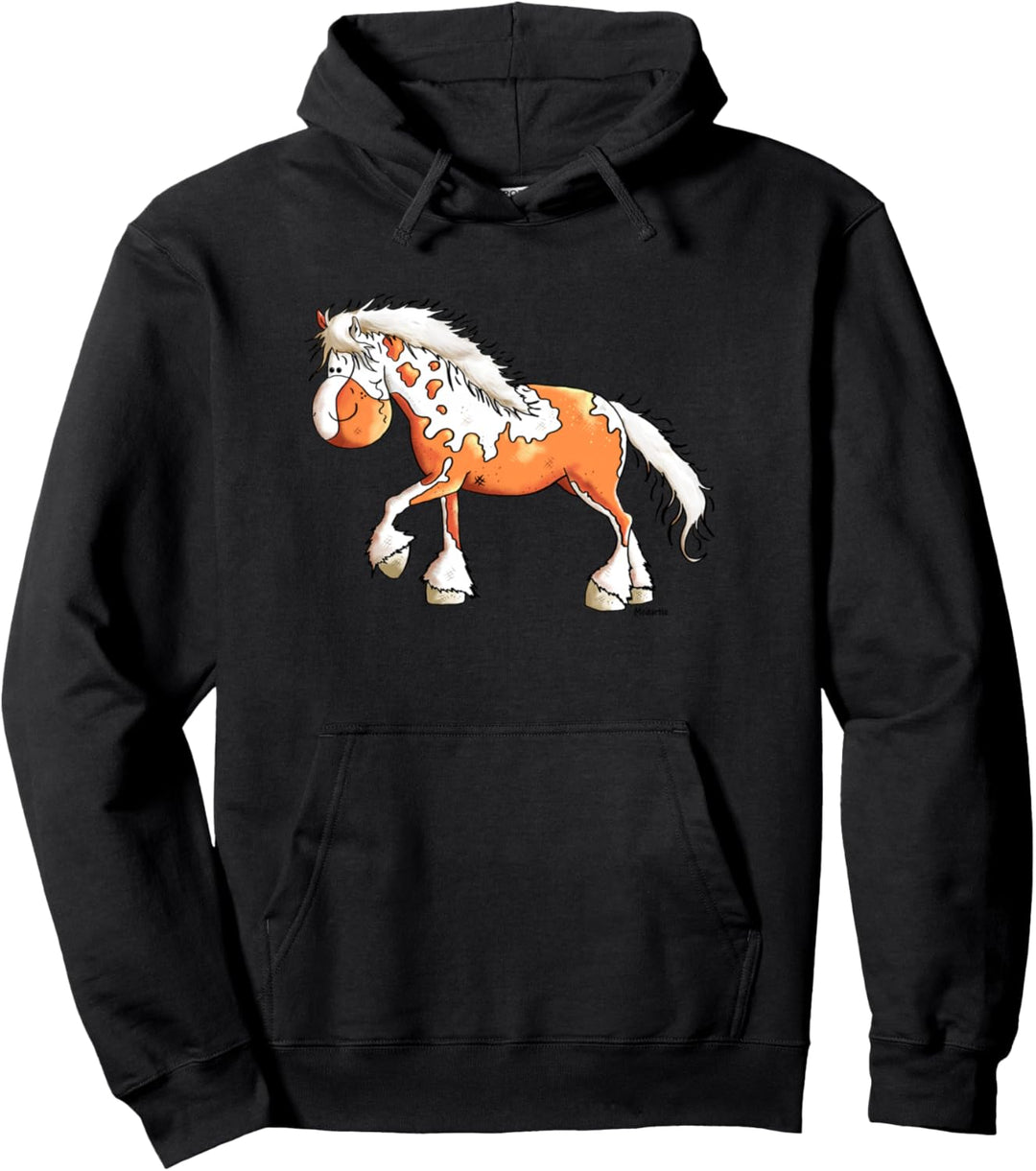 Lustiges Pferd I Pferdemotiv Westernpferd Schecke Pferd Pullover Hoodie