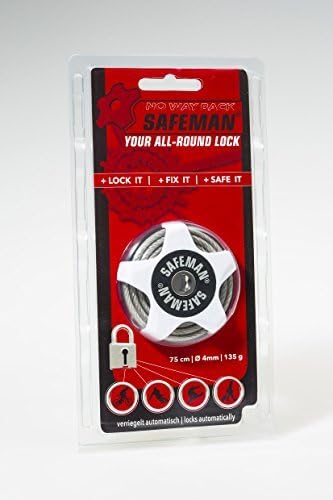 SAFEMAN® Multifunktions-Kabelschloss, Weiss