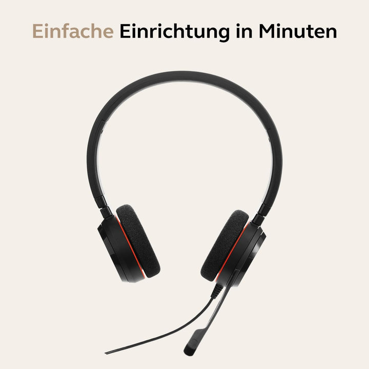 Jabra Evolve 20 Stereo-Headset - Unified Communications, für alle Plattformen zertifizierte Kopfhöre