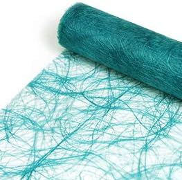 Sizoweb Tischläufer Tischband Dekoration Dekor Breite 30 cm Rollenlänge und Farbe wählbar Petrol Tür