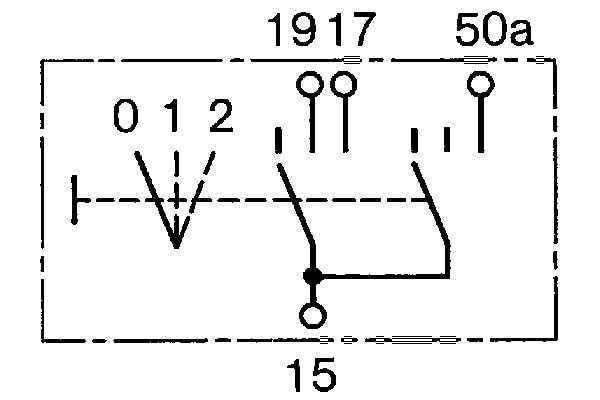 Bosch 0343008009 Schalter, Vorglühen