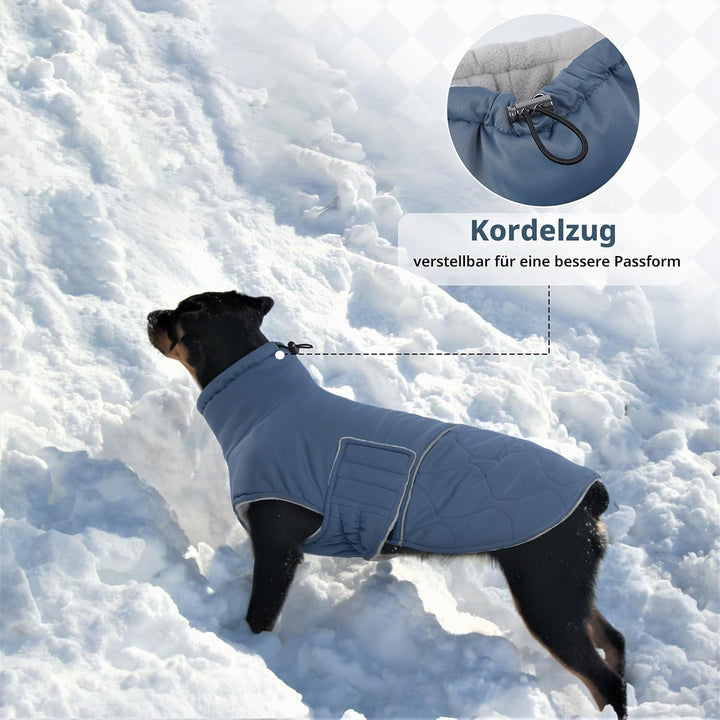 Hundemantel für Kleine Hunde, Wattierend Wintermantel Mantel Hund Geschirröffnung, Jacken Gefüttert