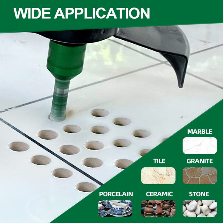 KURSTOL Diamant Bohrkronen Set – Fliesenbohrer Durchmesser 6/8/10 mm M14 Gewinde Fliesen Lochsägen f