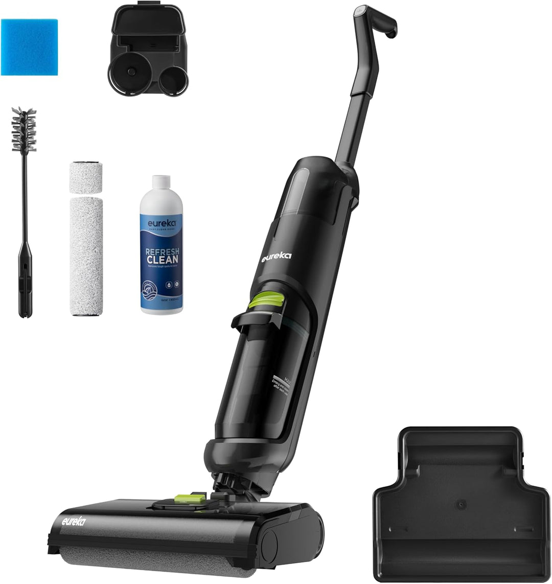 EUREKA NEW400 Nass-Trockensauger Kabelloser,Smart Nass-Trocken-Staubsauge mit Dual-Tank-Design,Selbs