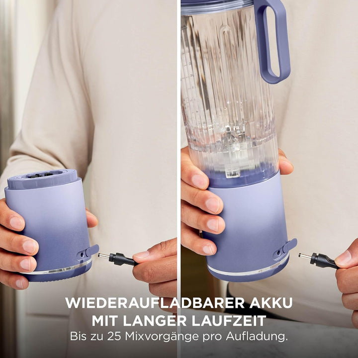 Ninja Blast Max Tragbarer Mixer/Blender/Smoothie Maker, 570 ml, wiederaufladbar, Mixbecher & auslauf