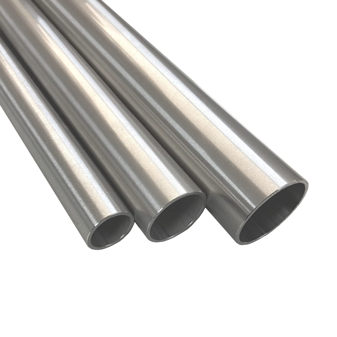 BASIT Edelstahlrohr Ø 48,3 x 2,0 mm (1 1/2 Zoll) V2A Edelstahl Geländer Rohr Rundrohr I geschliffen