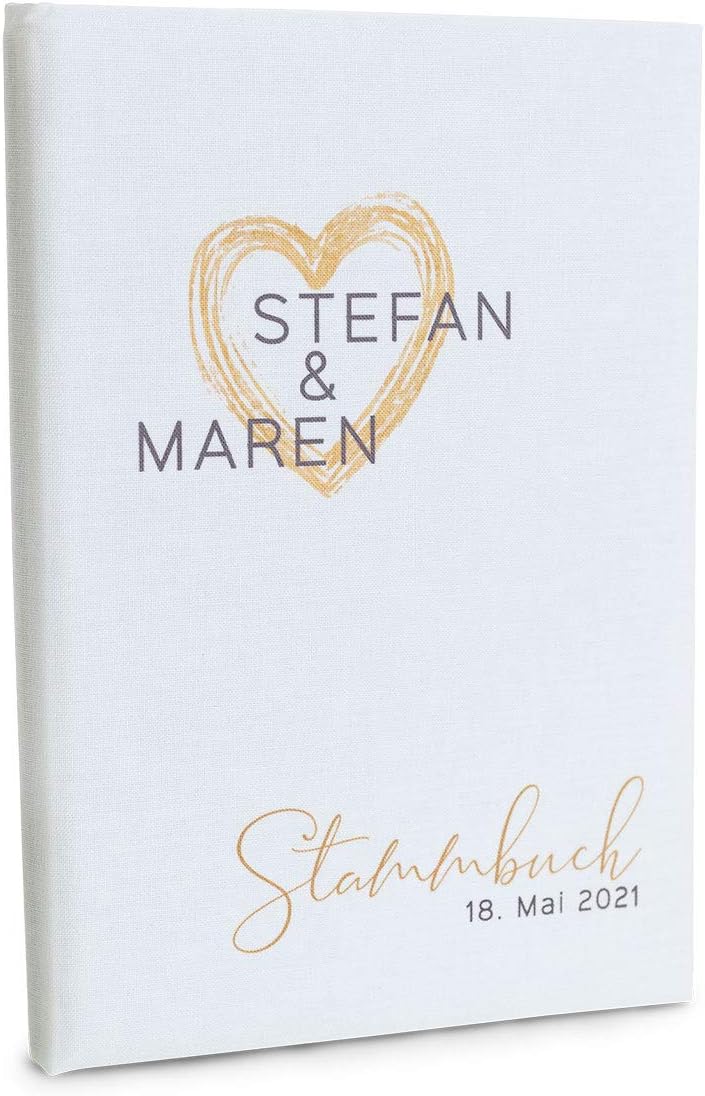 Hochzeitideal Stammbuch der Familie Familienstammbuch bedruckten Buchbinderleinen (515 - Rina person
