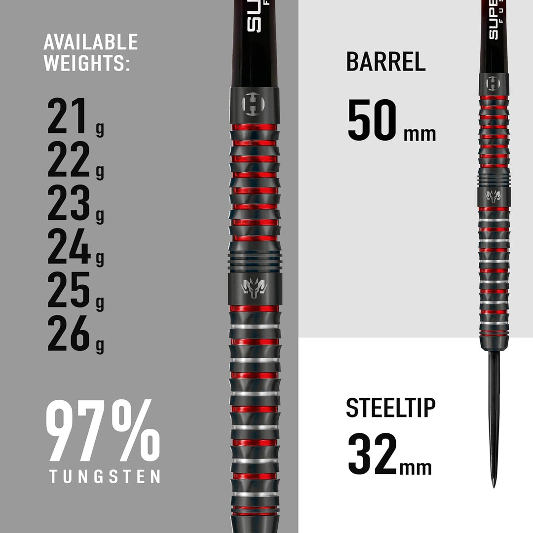 Harrows Wolfram Infinity 97% Tungsten Steel Tip Darts 25.0 Gramm, 25.0 Gramm
