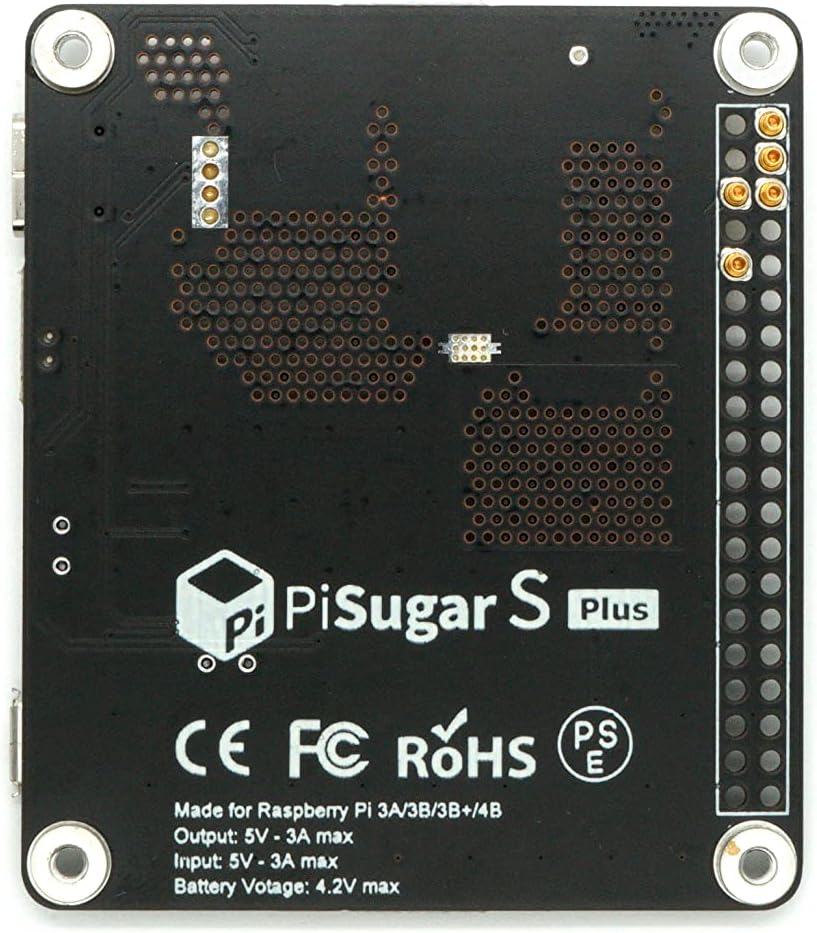 Pisugar S Plus Portable 5000mAh UPS Lithium Battery Power Module Platform for Every Raspberry Pi 3B/