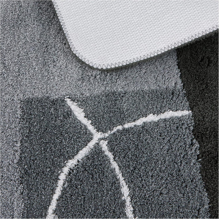 Kleine Wolke Badteppich Curly grau 70 x 120 cm 70 x 120 cm Grau, 70 x 120 cm Grau