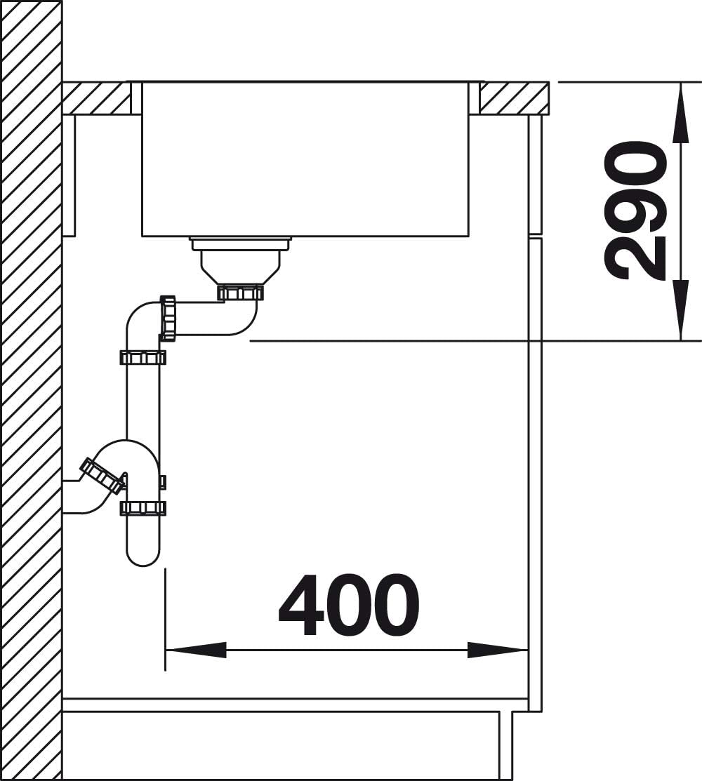 BLANCO ANDANO 400-IF | Edelstahl | Einbauart: Einbau von Oben & Flächenbündig | ohne Ablauffernbedie