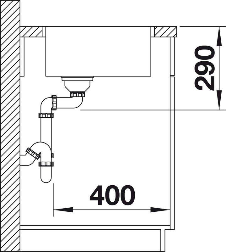 BLANCO ANDANO 400-IF | Edelstahl | Einbauart: Einbau von Oben & Flächenbündig | ohne Ablauffernbedie