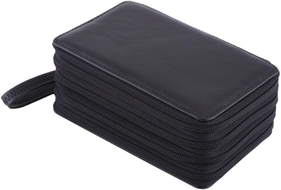 Bleistifte Fall Multi-Schichten 72 Slots PU Leder Bleistifte Tasche Grosse Kapazität Farbige Schule