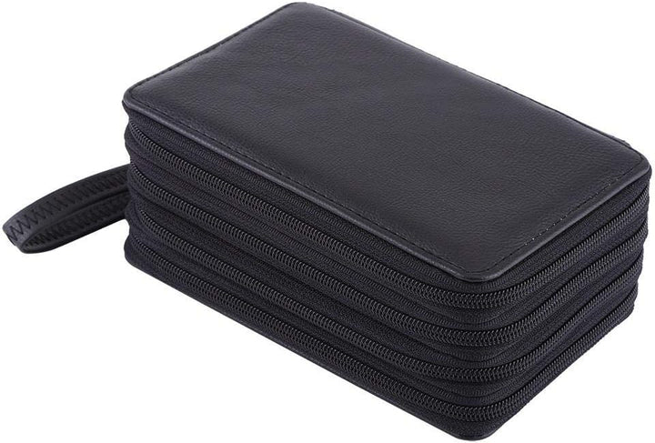 Bleistifte Fall Multi-Schichten 72 Slots PU Leder Bleistifte Tasche Grosse Kapazität Farbige Schule