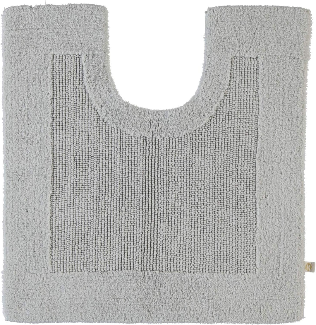 RHOMTUFT 4515316078 Badteppich mit Aussparung Prestige 60 x 60 cm, Aqua 60 x 60 cm WC-Vorleger mit A