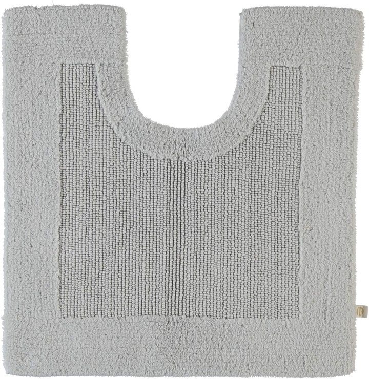 RHOMTUFT 4515316078 Badteppich mit Aussparung Prestige 60 x 60 cm, Aqua 60 x 60 cm WC-Vorleger mit A