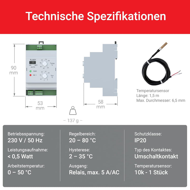 Elektrobock Temperaturschalter, RJ401