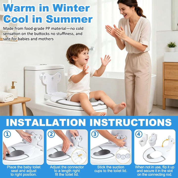 Faltbarer Toilettensitz Kinder, Tragbarer WC Sitz Kinder, Anti-Rutsch Toilettenaufsatz kinder Toilet