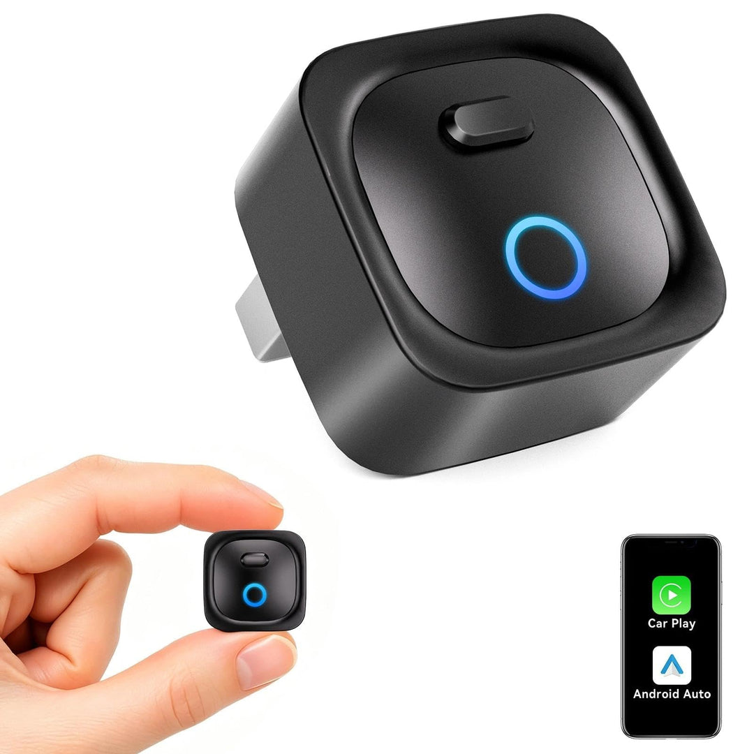 Carplay Wireless Adapter, Upgrade Android Auto&amp;Carplay Wireless Adapter | USB A/C, Plug &amp; Play, Stab