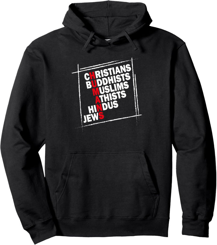 Humans Religion Menschlichkeit Gegen Hass Protest Pullover Hoodie