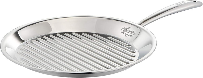 Lagostina ACCADEMIA LAGOFUSION Grillpfanne, 28 cm, Edelstahl 18/10, für alle Herde, auch Induktionsh