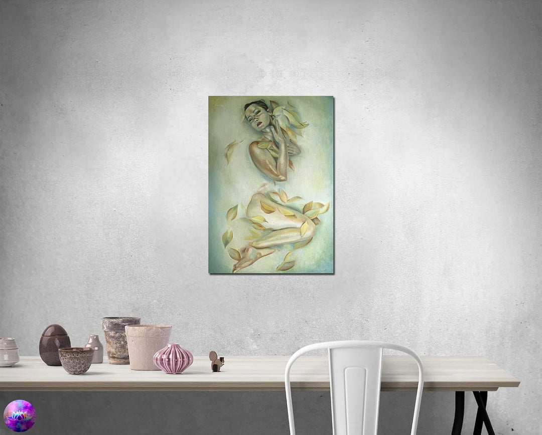 Original Ölgemälde Frau Akt in Öl Unikat - Aktbild Moderne Kunst Gemälde Wandkunst Home Decor - Aktm