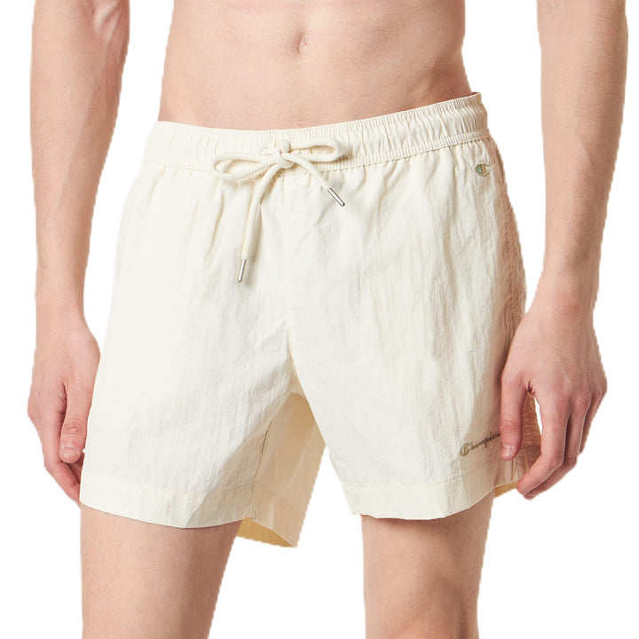 Champion Herren Eco Future Pacific Sand Recycled Nylon Bermuda Badehose XXS Avorio, XXS Avorio