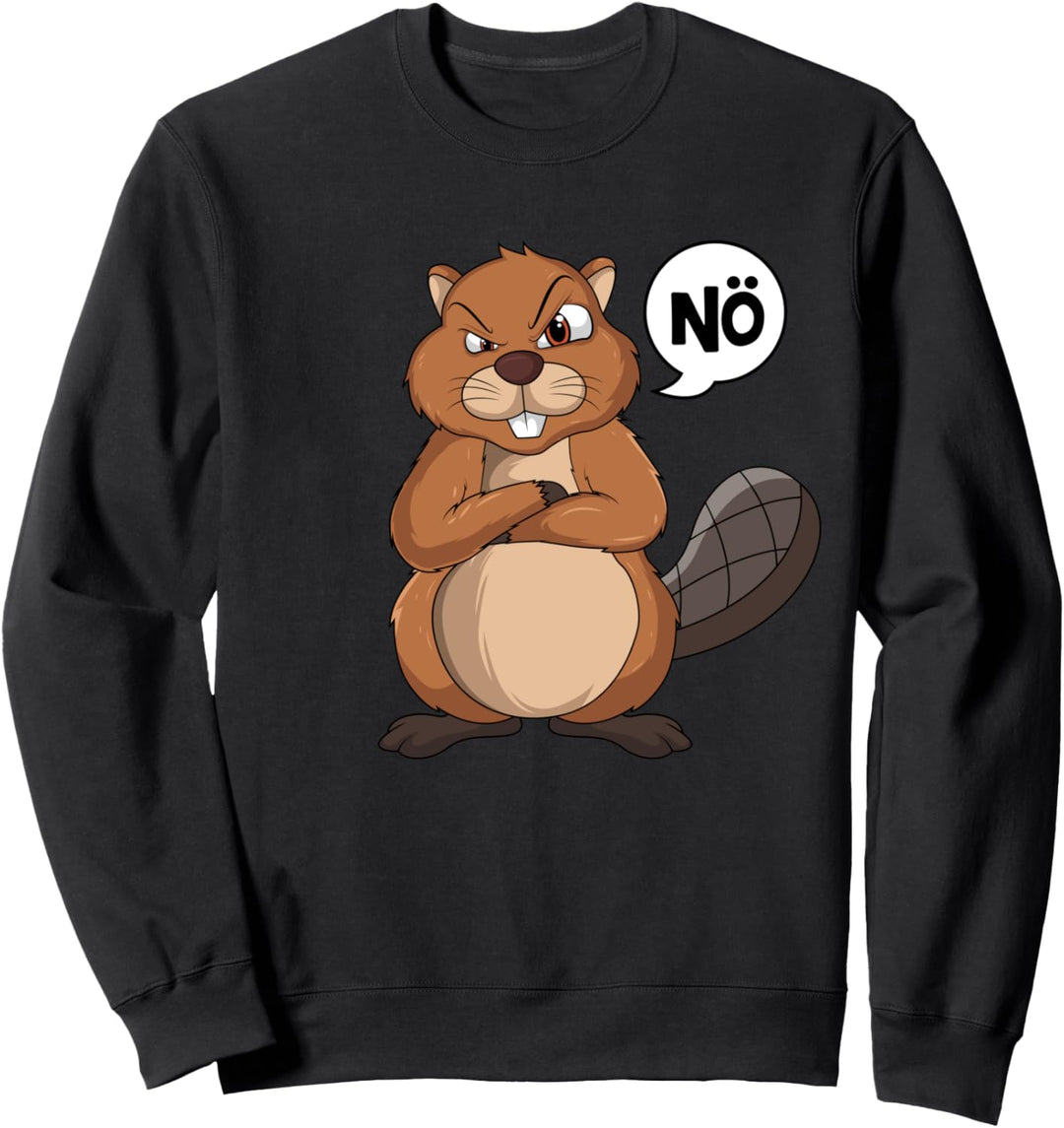 Biber Nö Kinder Jungen Mädchen Sweatshirt