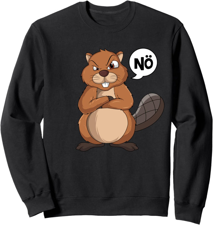 Biber Nö Kinder Jungen Mädchen Sweatshirt