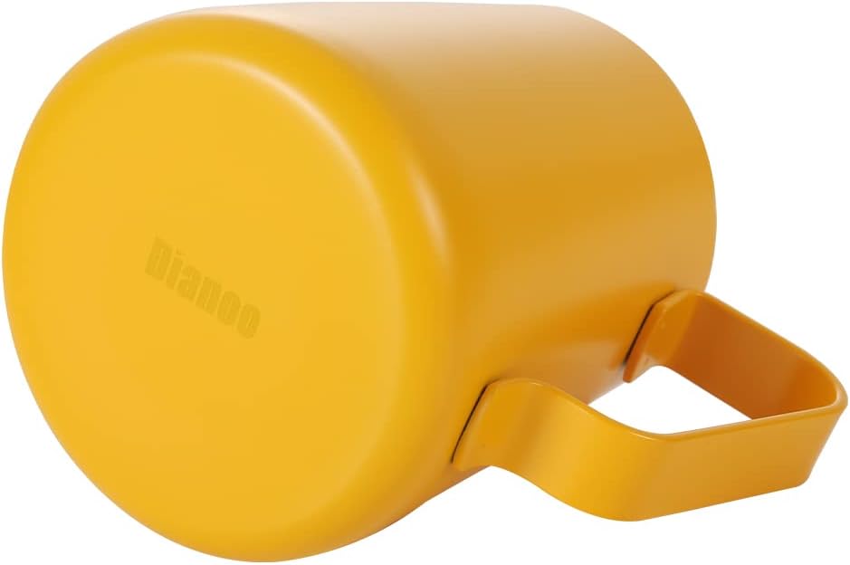 Dianoo Espresso Dampfkrug 350 ml, Milchaufschäumkännchen, Edelstahl, Kaffeemilch, Aufschäumbecher, K