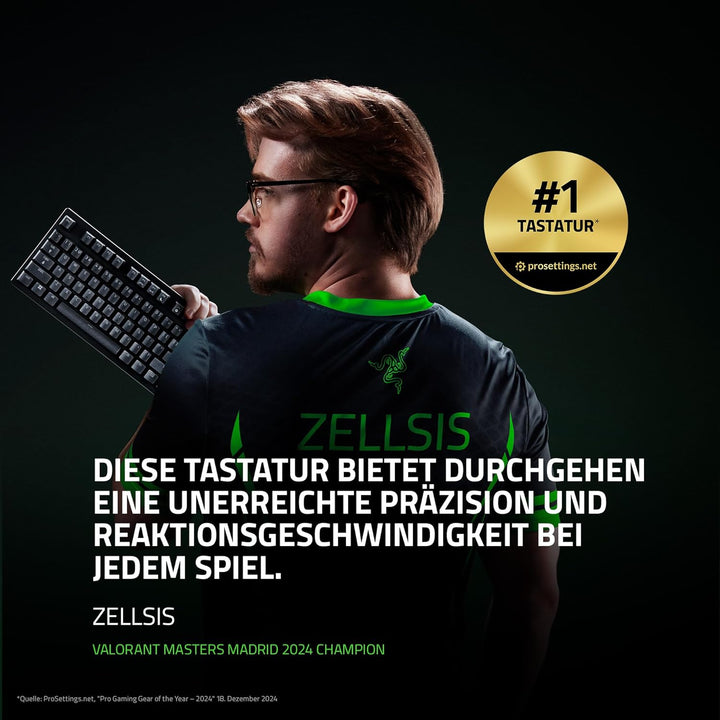 Razer Huntsman V3 Pro Tenkeyless - Analoge optische E-Sport-Tastatur ohne Ziffernblock (Digitaler Dr