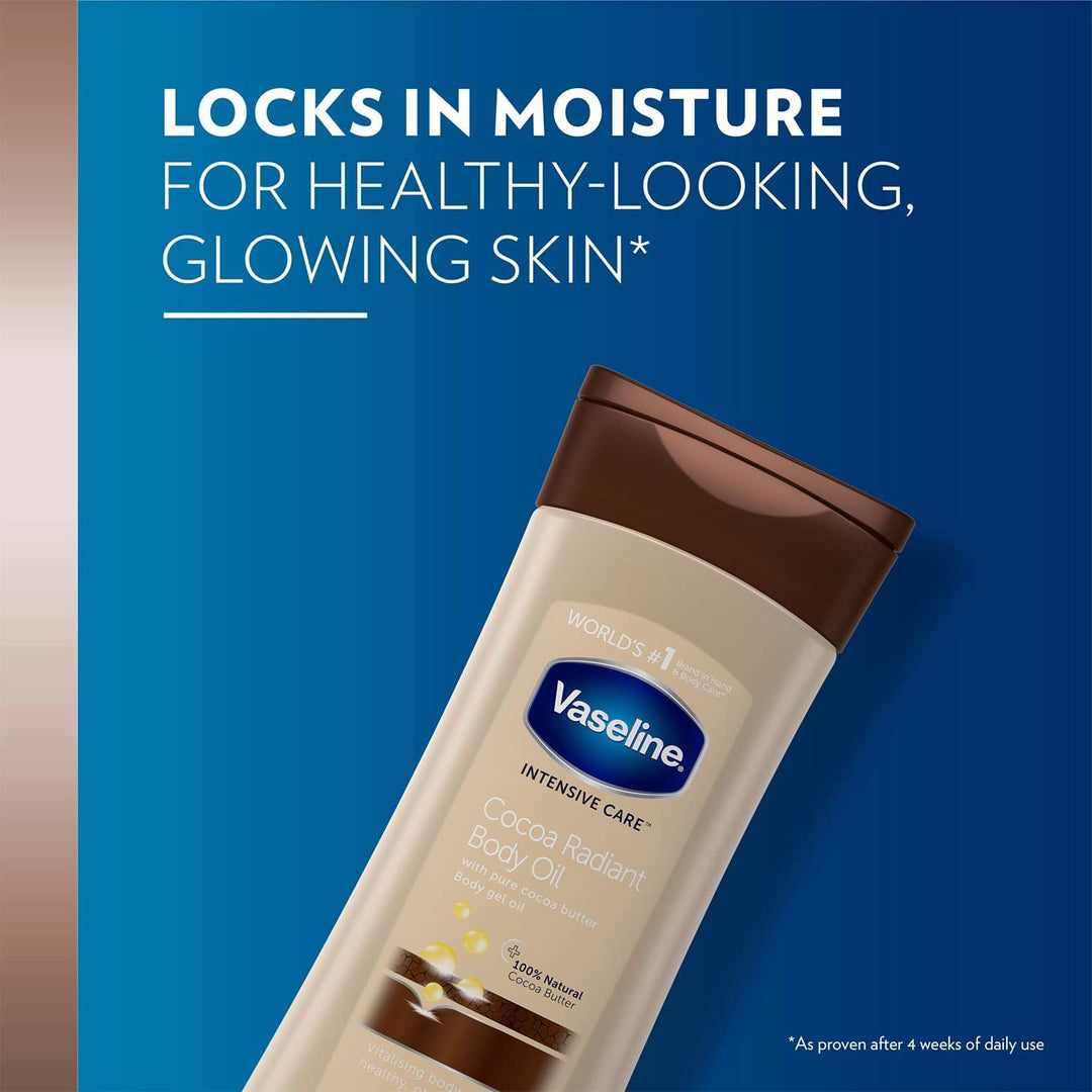 Vaseline Total Moisture Cocoa Radiant Body Gel Oil – 6,8 oz – 2 Stück Vaseline