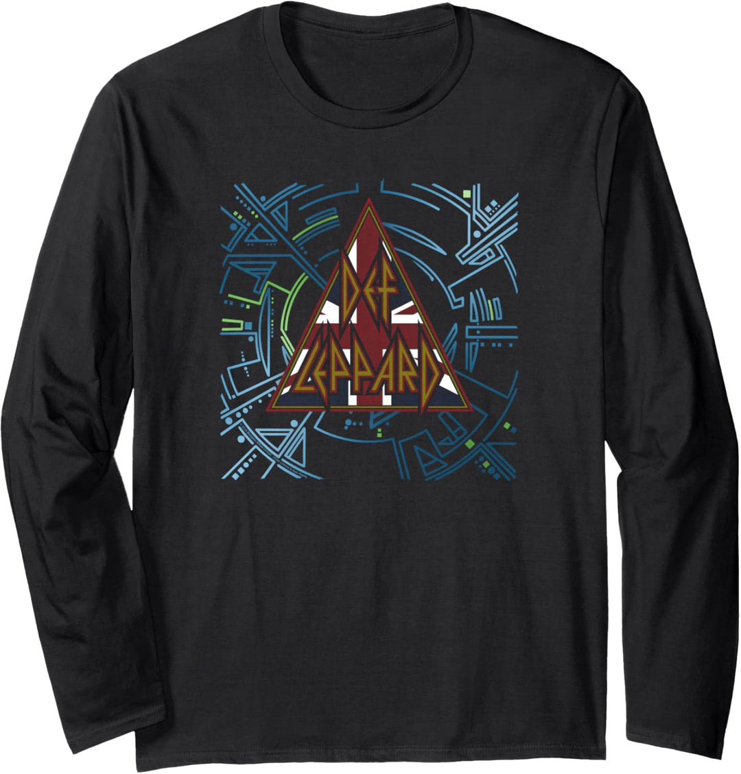 Def Leppard - Union Jack Hysterie Langarmshirt