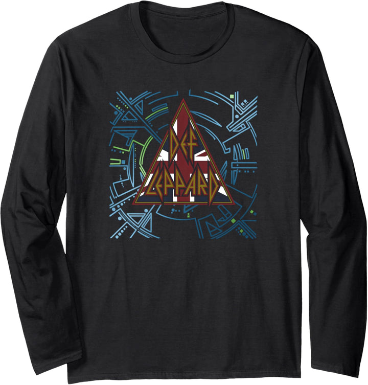 Def Leppard - Union Jack Hysterie Langarmshirt