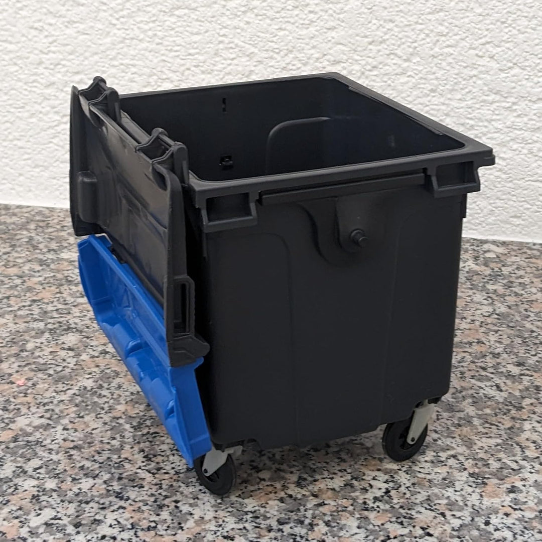 Sulo Mini Mülltonne Container 1100L Nachbildung | Tisch-Mülleimer Klein | Desktop Büro Schreibtisch