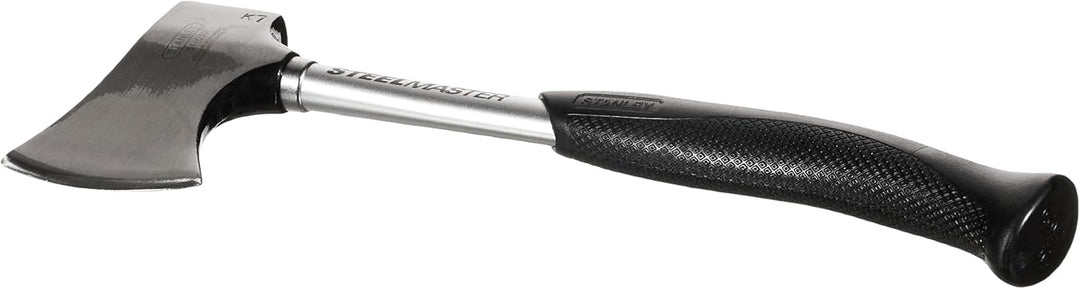 Stanley Steelmaster Beil, Karbon-Stahlkopf, Anti-Rutsch Griff, Klingenschutzhülle, 40mm Länge, 1-51-
