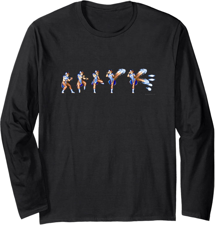 STREET FIGHTER II CHUN-LI (HYAKURETSUKYAKU) Langarmshirt