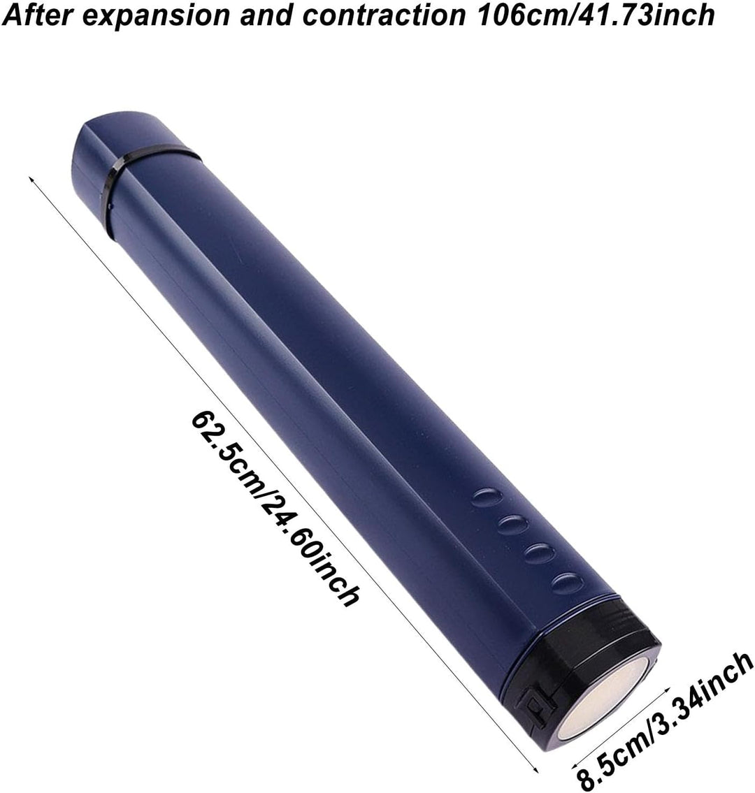 Posterrohr, Posterrohr mit Riemen, Mailing Tubes, tragbare Aufbewahrungsröhre für Kunst, Karten, Blu