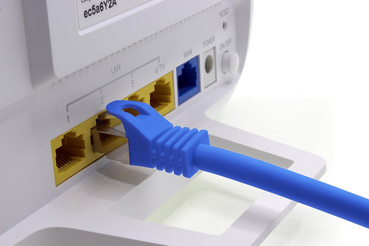 10m - blau - 10 Stück CAT.7 Netzwerkkabel Sftp (Rohkabel) Patchkabel (SET) 10000Mbit/s - 500 MHz kon