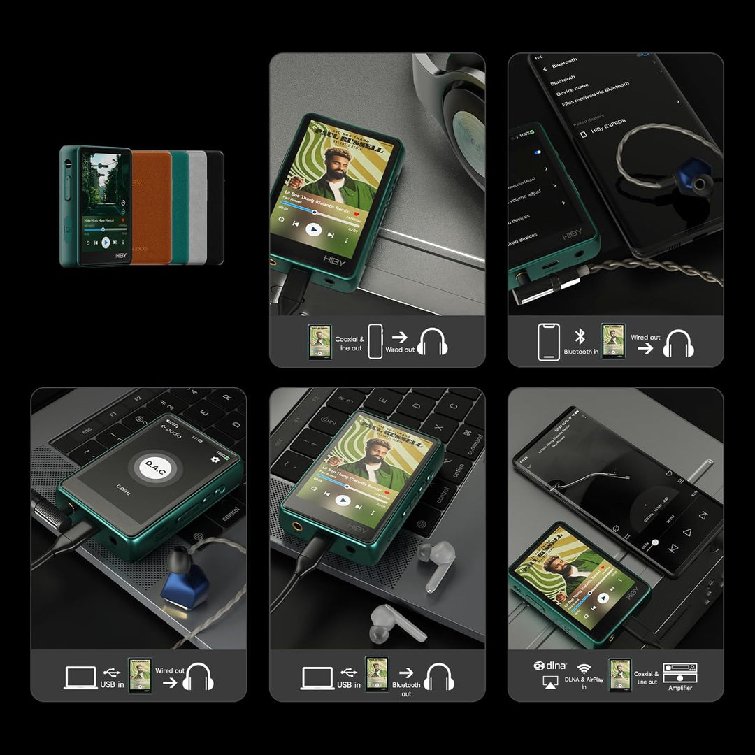 HiBy R3 PROII Musik-Player Qobuz Tidal Player MQA 8X DSD256native Hi-Res Audio zertifizierter MP3-Pl