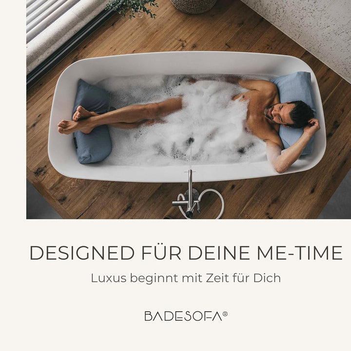 BADESOFA® Fusskissen | Premium-Qualität | Badewannen-Kissen für bequemes Baden | Made in EU | Badewa