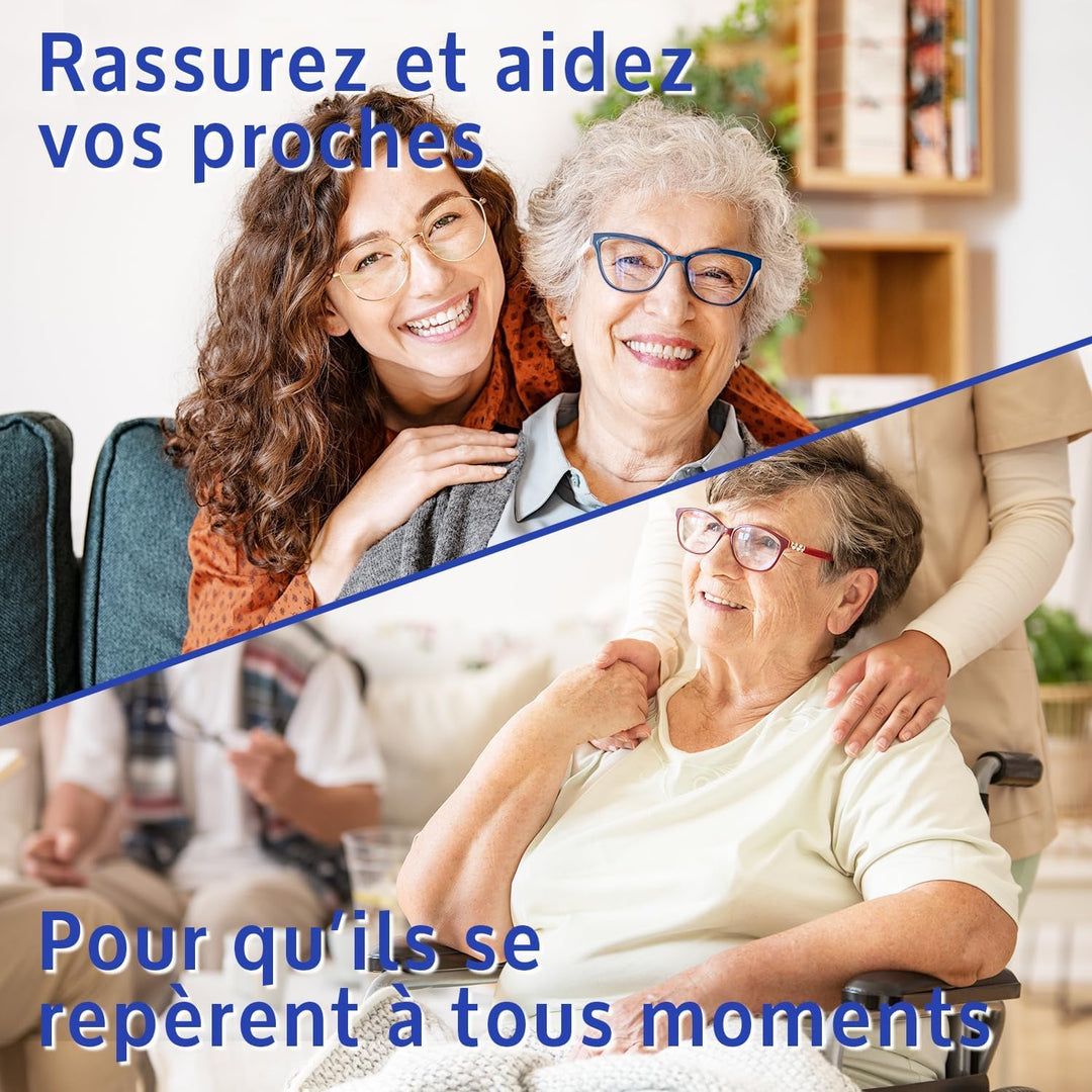 Sprechende Uhr für Alzheimer, Abitus, Sehbehinderung oder Personen, klare französische Stimme, Gesch