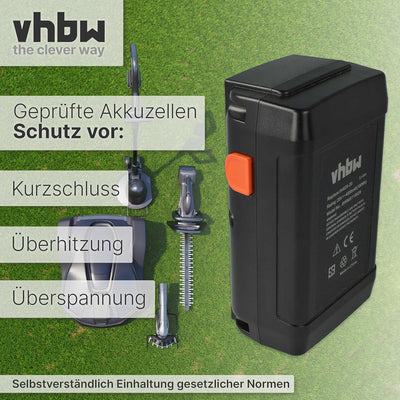 vhbw Akku kompatibel mit Gardena Spindelmäher 380 C, 380 EC, 380 Li, 4024-20, 40254-20, 4028-20 erse