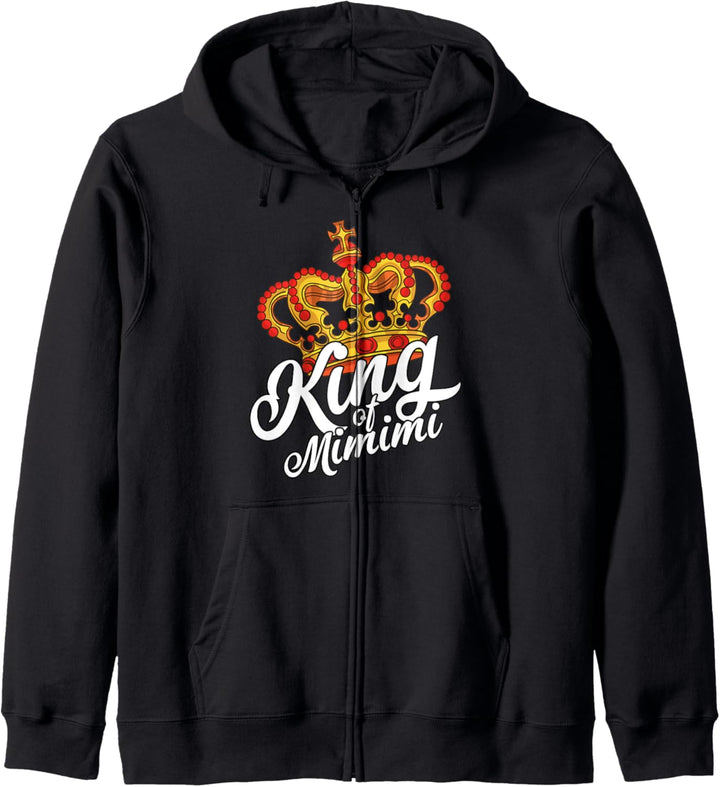 Sarkastischer König King of mimimi Statement Krone Heulsuse Kapuzenjacke