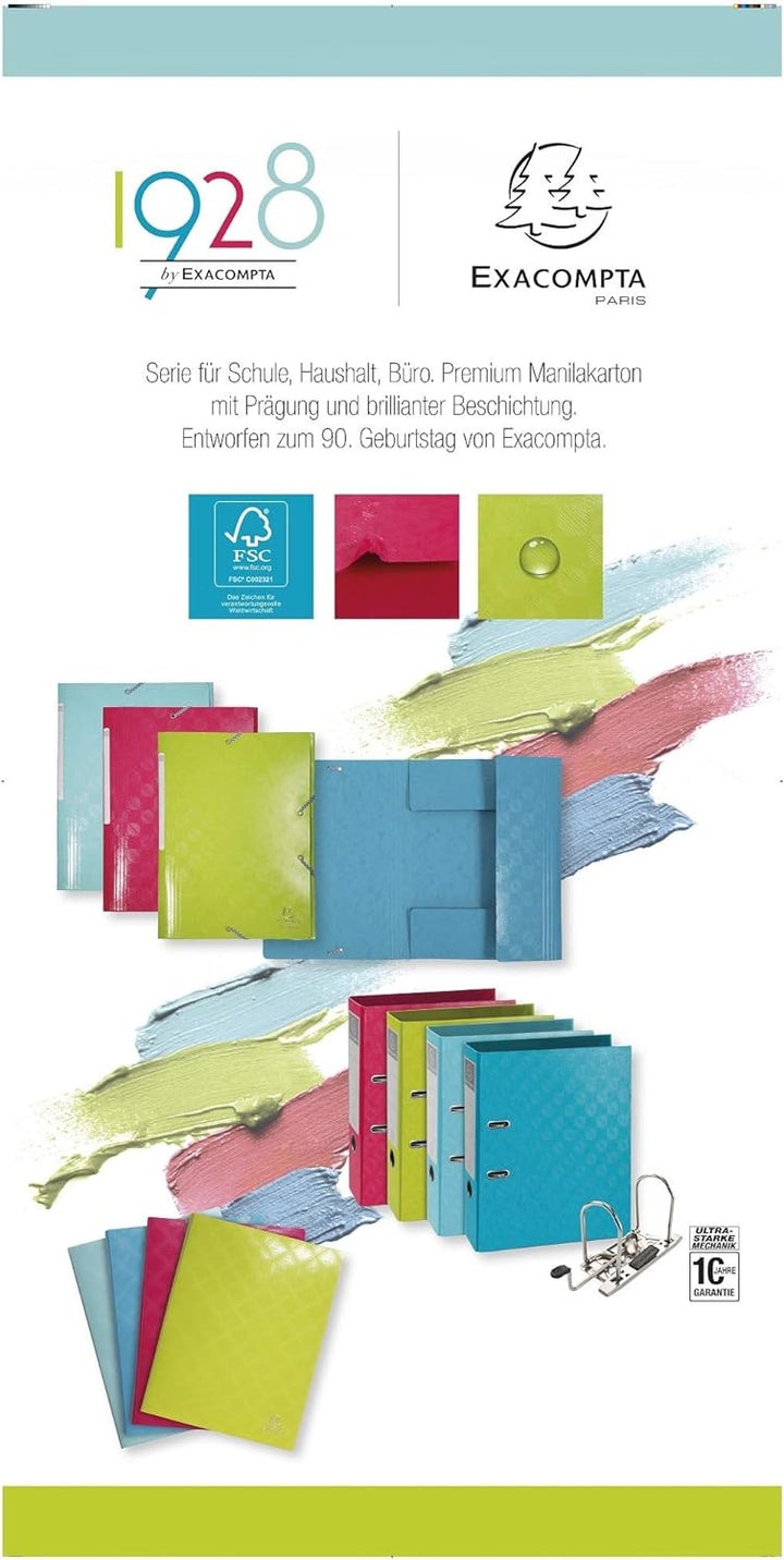 Exacompta 393714D 3er Pack Ergonomische Sortierablage THE CORNER mit 5 Fächern für Ordner, Mappen, H