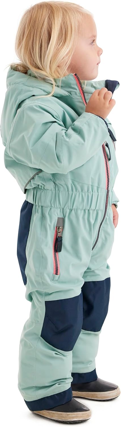 Killtec Unisex Fisw 31 Mns Onpc Skioverall/Schneeanzug mit Kapuze, wasserdicht 122-128 stahlmint, 12