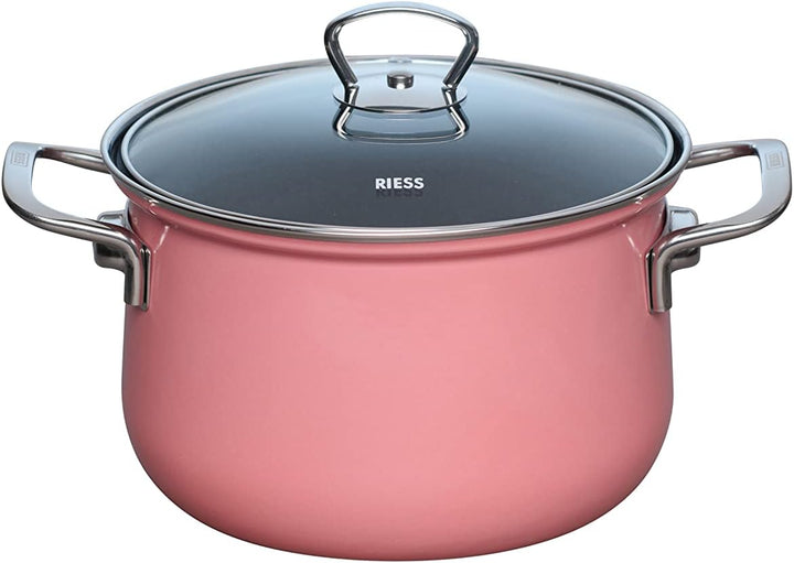 Riess, 0558-114, Emaileset 5-teilig, Nouvelle, PINK, LBH 48,5 x 28,5 x 39cm, Gewicht 9,98kg, Emaille