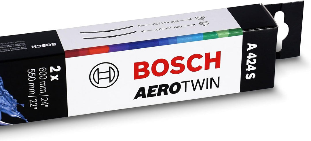 Wischerblatt Bosch Aerotwin A424S, Länge: 600mm/550mm — 1 Satz für die Windschutzscheibe (vorne)