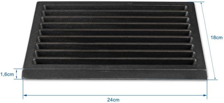 Grillrostprofi Ascherost - Feuerrost - Kohlerost - Kaminrost in Premium-Qualität, Gusseisen, 18 x 24